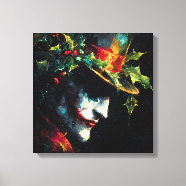 Joker Porträtt Canvastryck (Framsida)