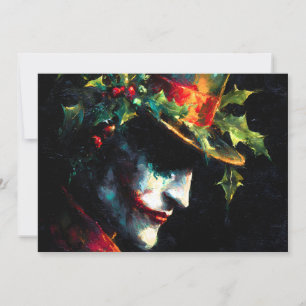 Joker Porträtt Julkort