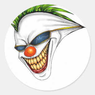 Joker Runt Klistermärke