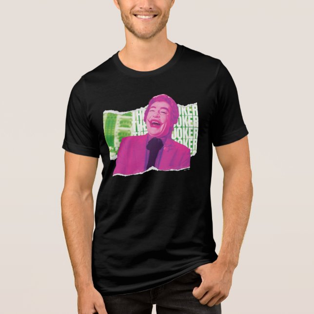 Joker Scrapbook Laugh T Shirt (Framsida)