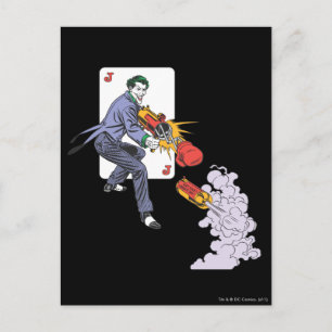 Joker Shoots Laughing Gas Vykort