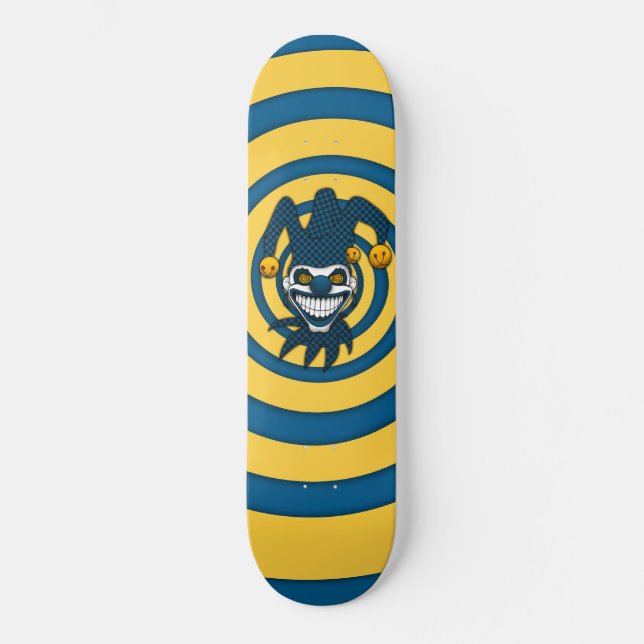 Joker Skateboard (Blå) Bräda 19,5 Cm (Framsida)