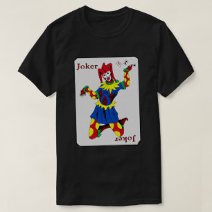 Joker som leker kortet tee