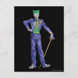 Joker står med Käpp Vykort