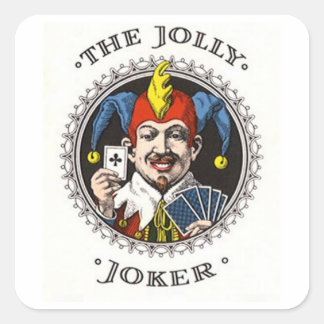 Joker-uppspelningsgrafik Fyrkantigt Klistermärke