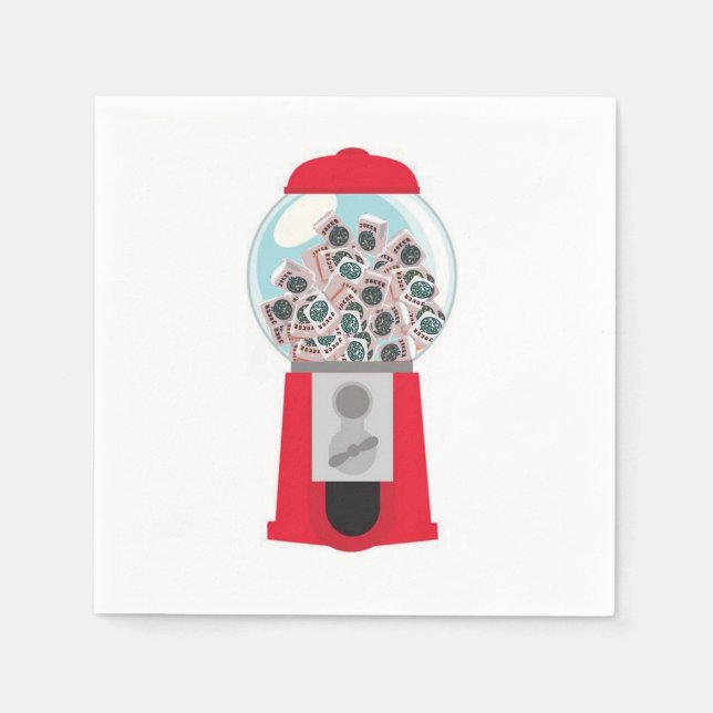 Jokerball Maskin Napkins Pappersservett (Framsidan)