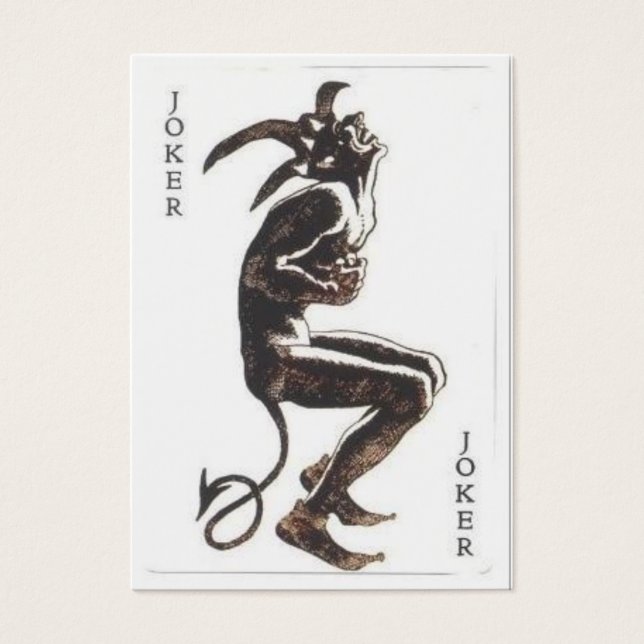 jokerkort 2 visitkort (Framsidan)