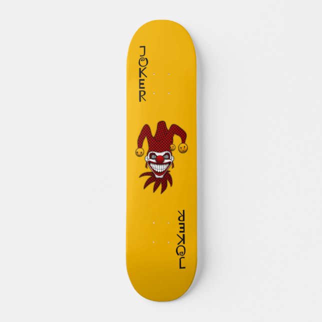 JokerkortSkateboard Skateboard Bräda 19,5 Cm (Framsida)