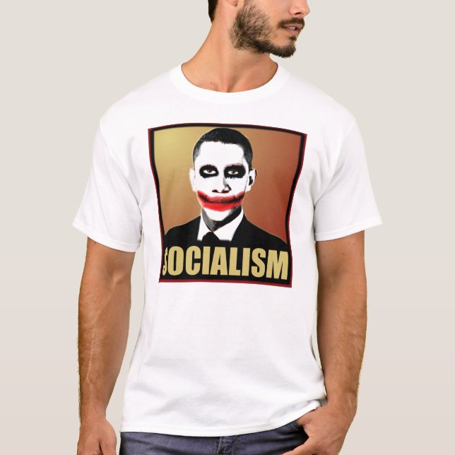JokerObama Socialism Tee Shirt (Framsida)