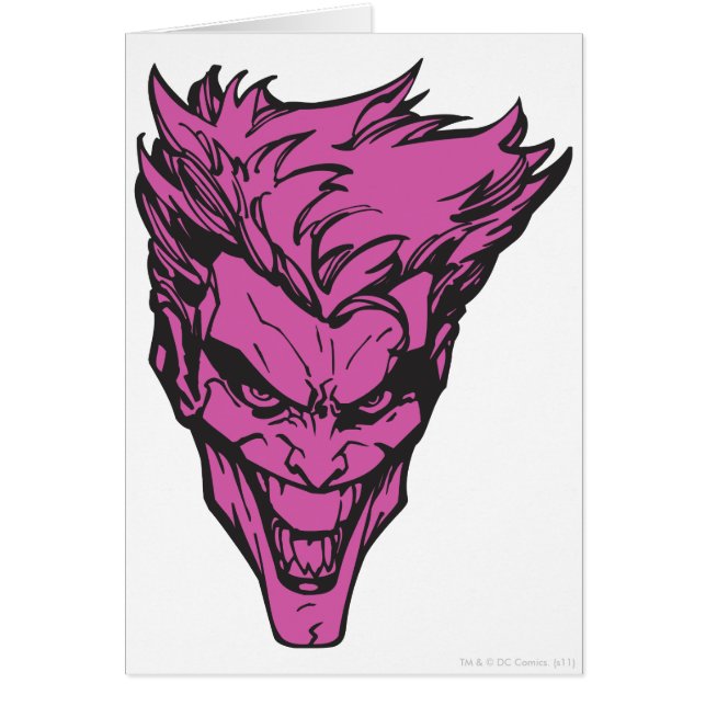 Jokers Rosa Hälsningskort (Framsidan)