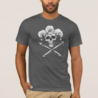 Jokerskalle och crossbones t-shirt