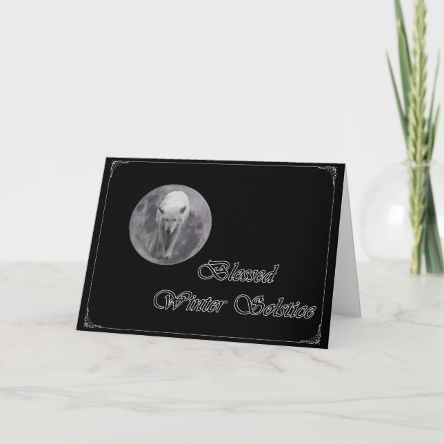 Jokertecken för full måndag-Varg Helgkort (Framsida)