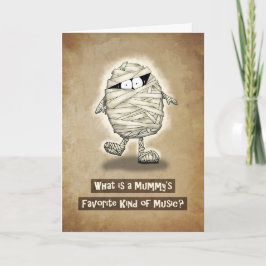 Joking Old Tecknad Mummy Birthday Kort