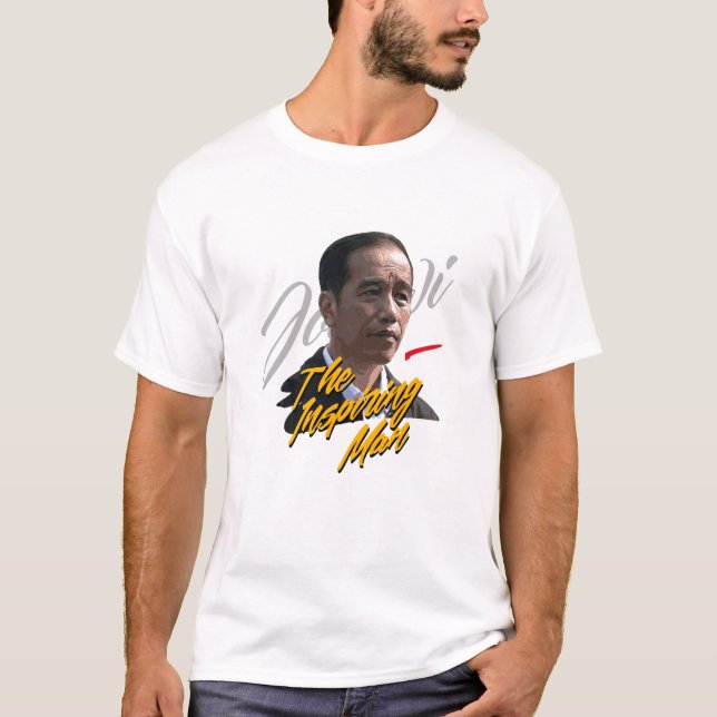 Jokowi Den Inspirerande Mannen T Shirt (Framsida)