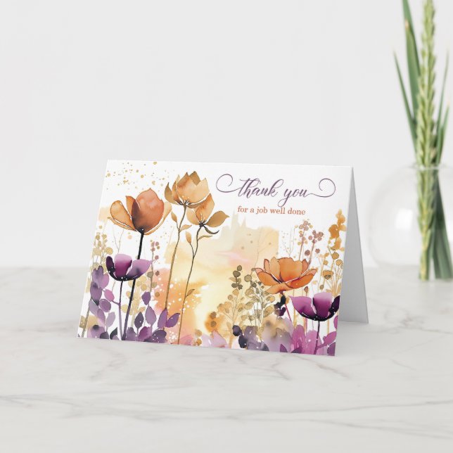 Jokrosblomma för arbetsflödesfärg för anställda kort (Framsida)