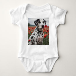 **"Jokspatter: Dalmatier i Röda vallmo Fält"* T Shirt