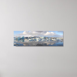 Jokulsarlon glacier sjö i Island kanvastryck