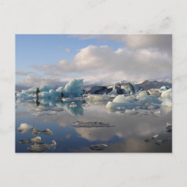 Jokulsarlon glacier sjö i Island vykort