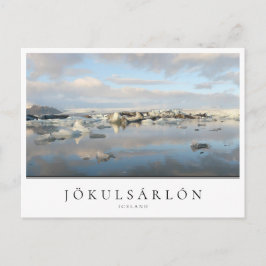 Jokulsarlon glacier sjö i Island Vykort