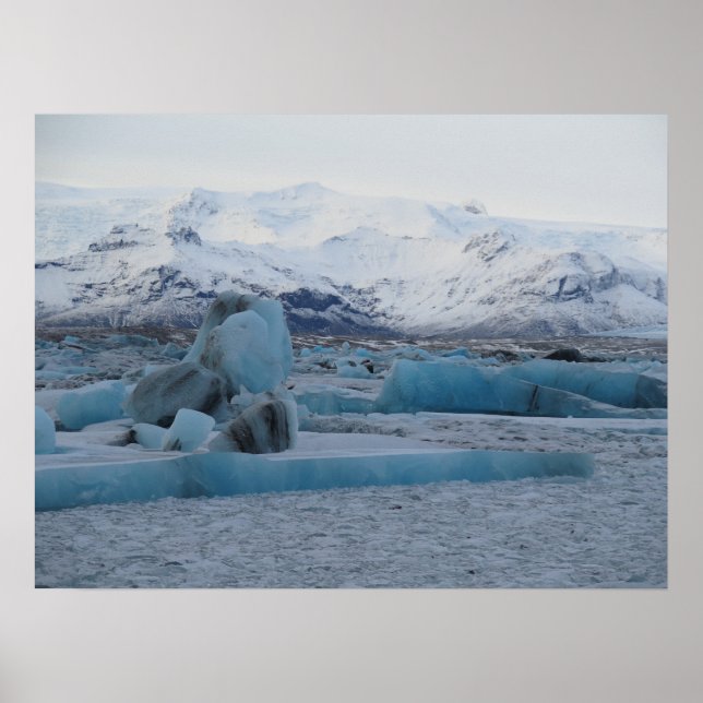 Jökulsárlón Island Poster (Framsidan)