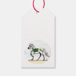 Jol Isländsk Häst Jul Presentetikett