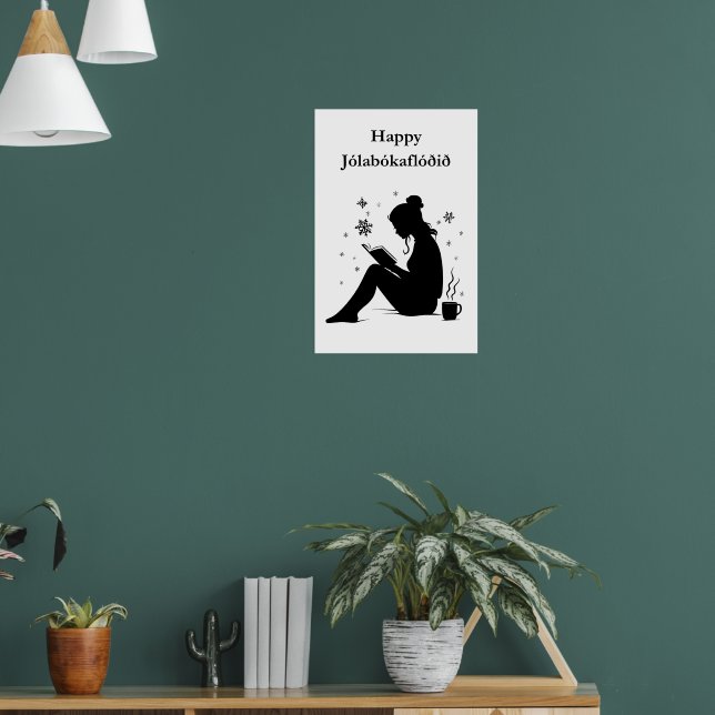 Jolabokaflod - Islands bokflod Poster (Vardagsrum 1)
