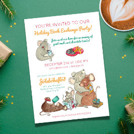Jolabokaflod jul Bok Exchange Inbjudningar