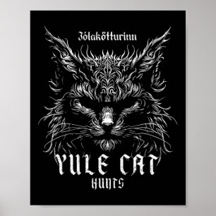 Jólakötturinn jul Yule Cat Hunts Poster