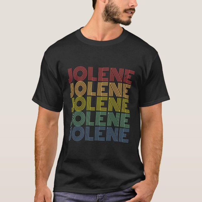 Jolene Wordmark Mönster Stil T Shirt (Framsida)