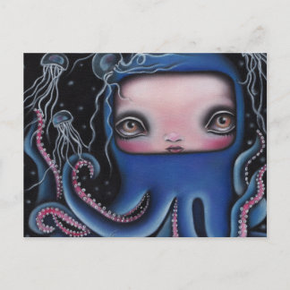 Jolenta Octopus Girl Vykort
