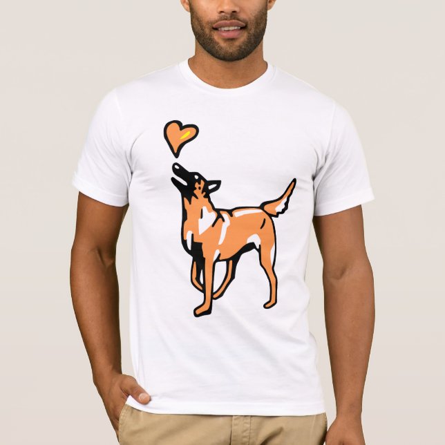 joli malinois t shirt (Framsida)