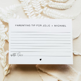JOLIE Baby Parent Advice och Tips Card-spel Inbjudningar