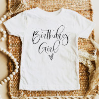 JOLIE Cute Modern Boho Script Birthday Girl