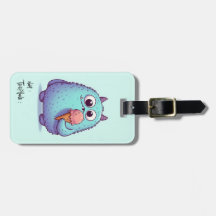 Jolie étiquette à bagage pour enfant