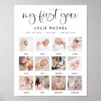 JOLIE Minimal Roligt Boho första året fotomilsten