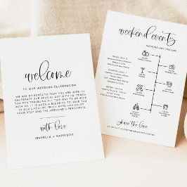 JOLIE Minimalist Boho Välkommen till Brev-tidslinj Meny