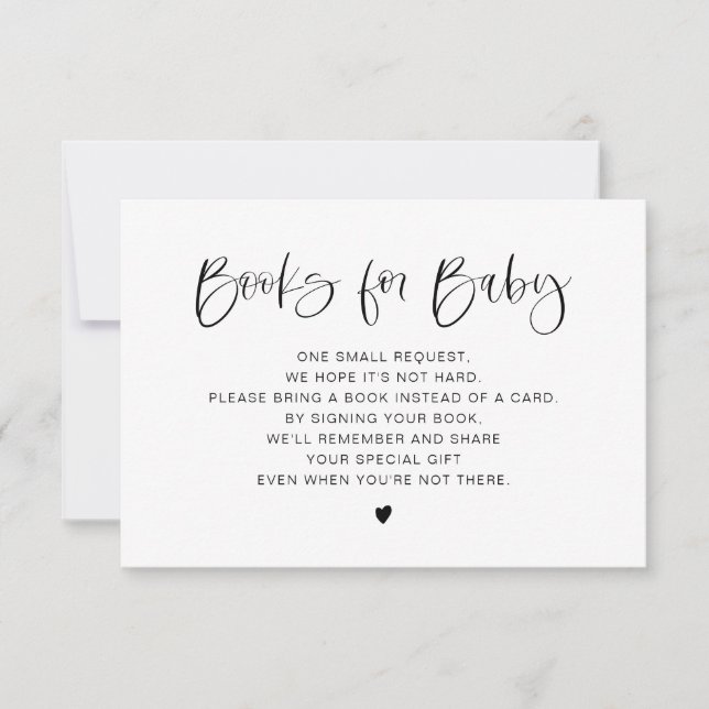 JOLIE Modern Boho Bokar för Baby-kort Inbjudningar (Framsida)