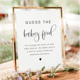 JOLIE Modern Boho gissar att Baby-spelsignalen Poster