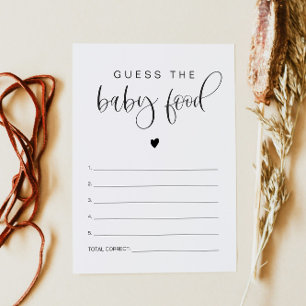 JOLIE Modern Boho gissar Baby matspel Inbjudningar