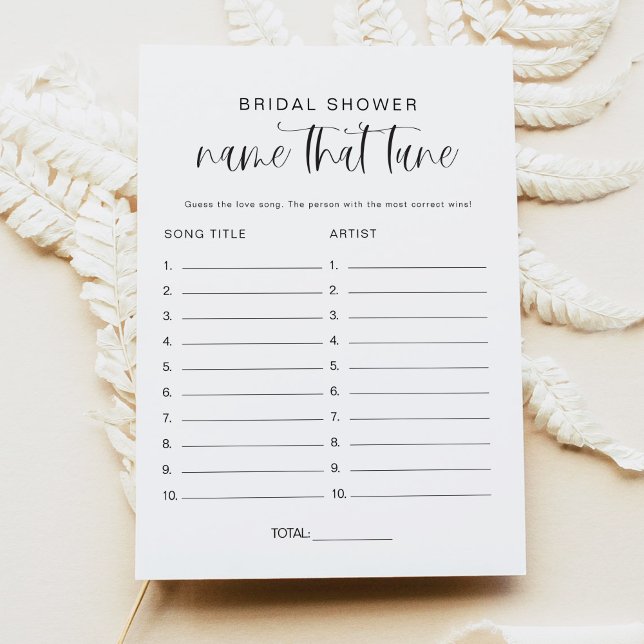 JOLIE Modern Namn som trimmar Möhippan Inbjudningar (Skapare uppladdad)