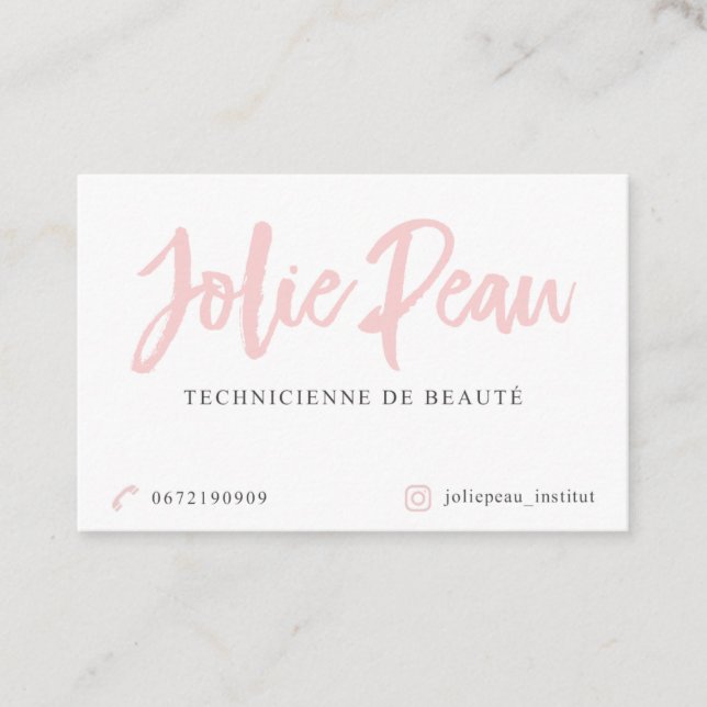 Jolie P Custom Cards | Not Editable Template Visitkort (Framsida)