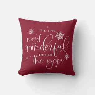JOLIE Red Mest Wonderful Time-juloffert Kudde