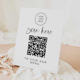 JOLIE Roligt Minimalist-skript Business Menu QR-ko
