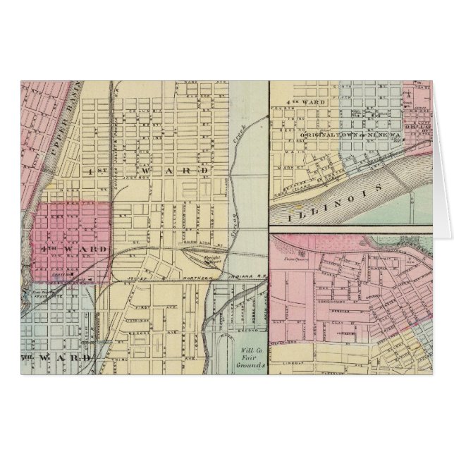 Joliet, Peru och Freeport Hälsningskort (Framsidan Horizontal)