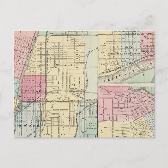 Joliet, Peru och Freeport Vykort (Framsida)