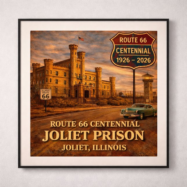 Jolietfängelset Chicago Route 66 Poster (Skapare uppladdad)