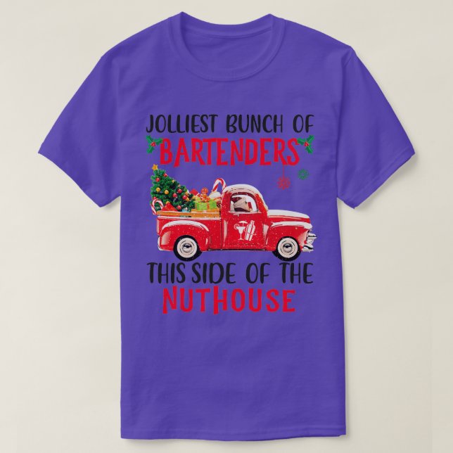 Jolliest Bartender Hoodie T Shirt (Design framsida)
