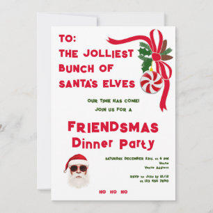 Jolliest Bunch-julafton Friendsmas Party Inbjudningar