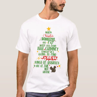Jolliest Bunch of A-hål Julgran TShirt T Shirt