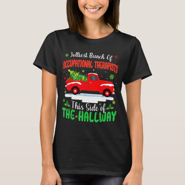 Jolliest Bunch Of Occupational Therasts Funny Chri T Shirt (Framsida)